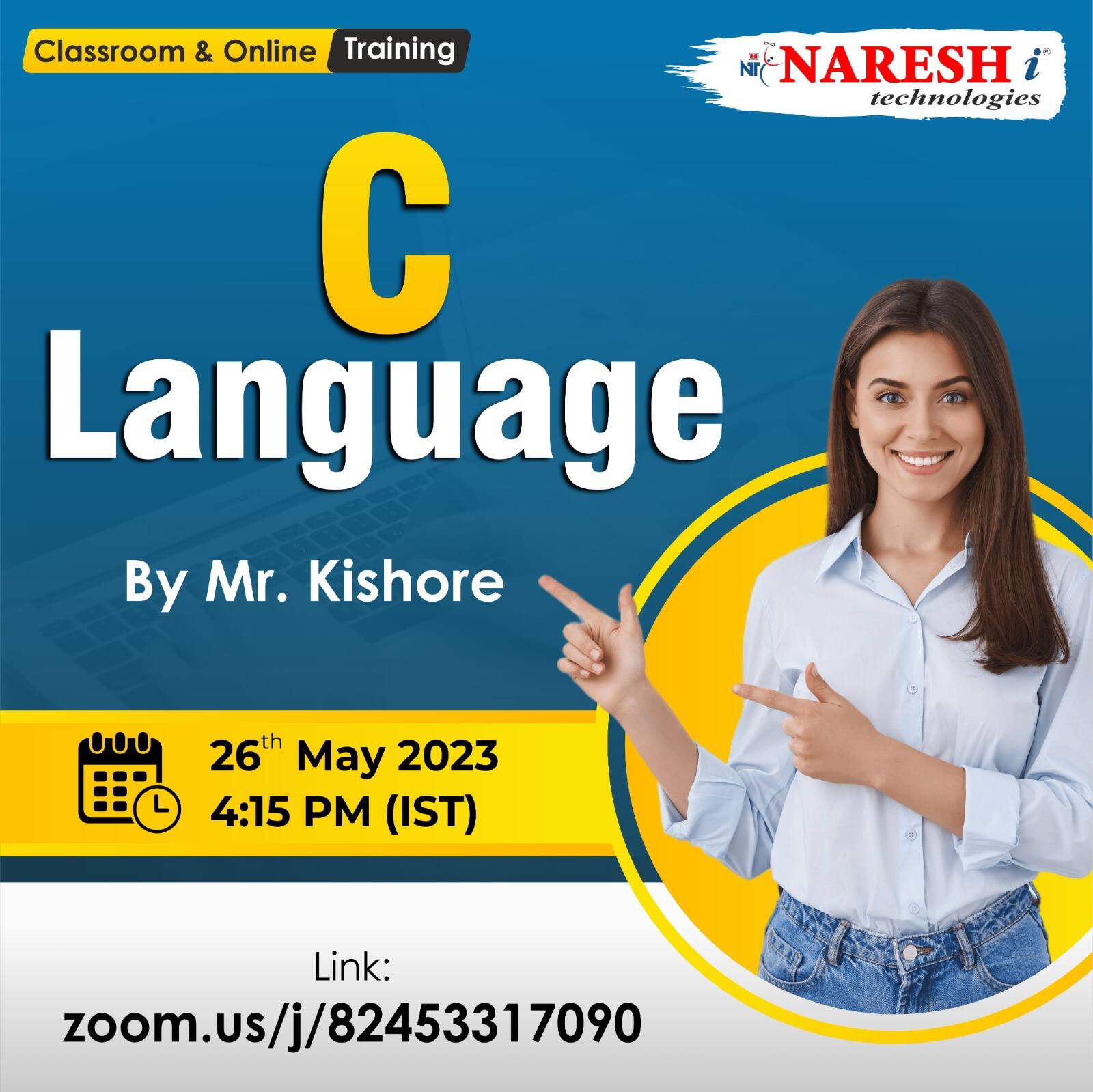 Free Demo On C Language - Naresh IT, Online Event