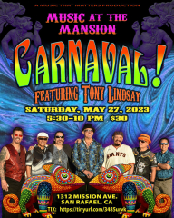 Benefit for Canal Alliance featuring Santana tribute band Carnaval with grammy winner Tony Lindsay