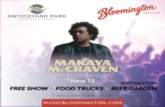 Makaya McCraven free performance in Bloomington, Indiana