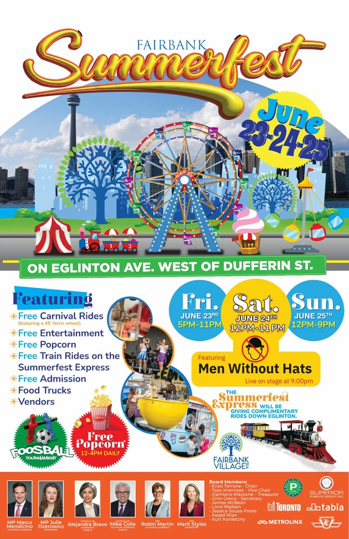 Fairbank Summerfest June 23rd - 25th 2023 Eglinton West, Toronto, Ontario, Canada