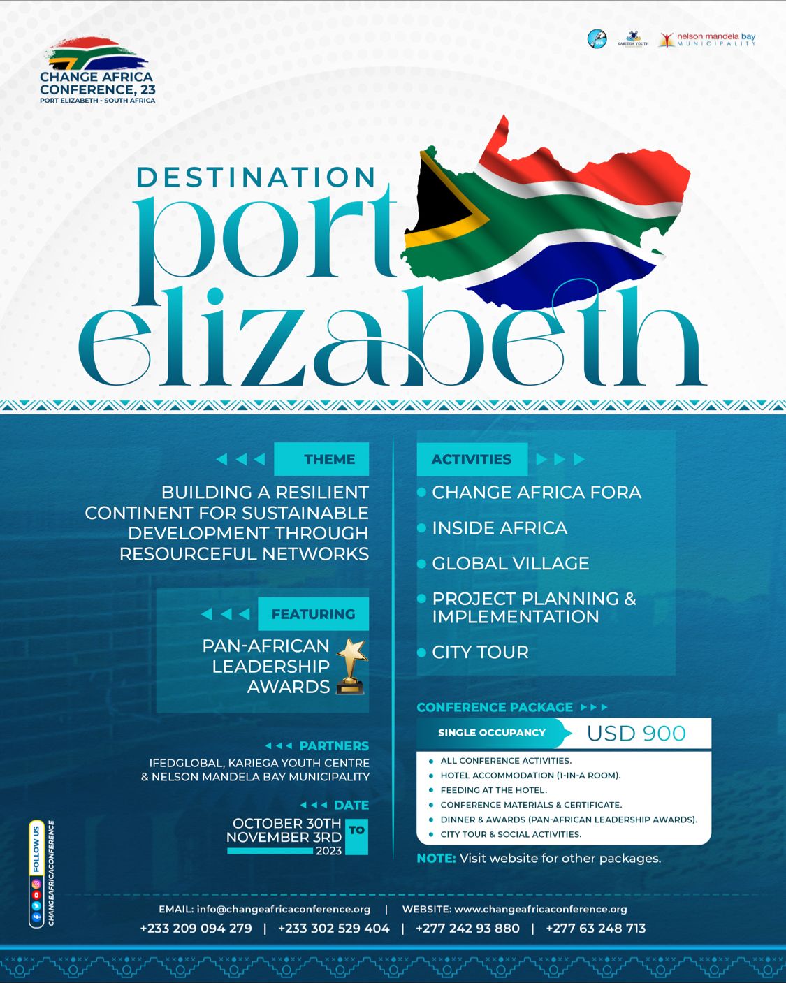 Change Africa Conference, PORT ELIZABETH, Gauteng, South Africa