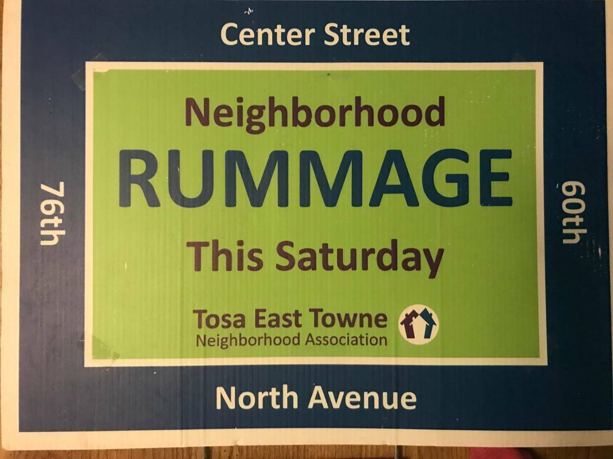 Tosa East Town Neighborhood Association Rummage Sales, Wauwatosa, Wisconsin, United States