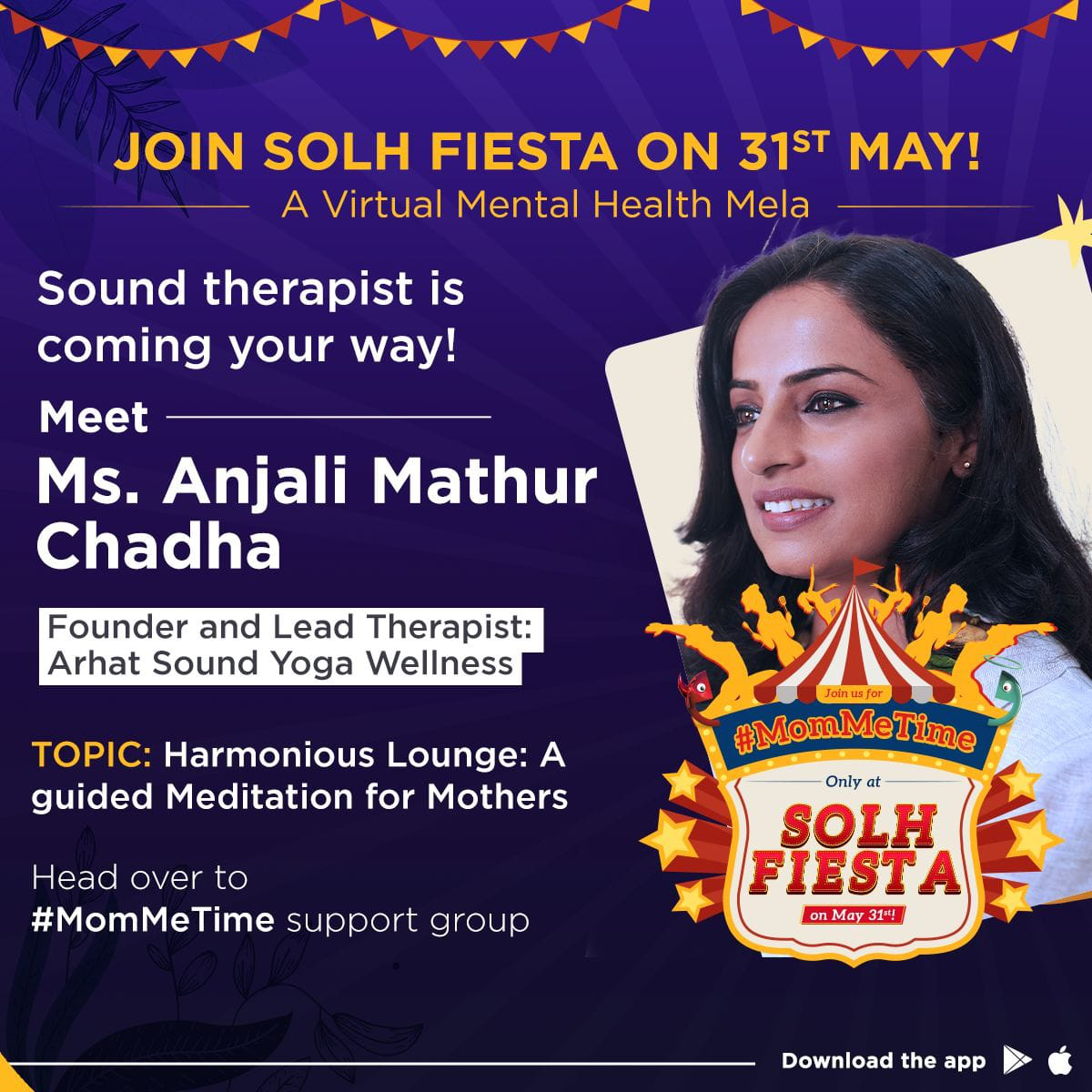Guided Meditation for Mothers by Anjali Mathur Chadha | Solh Wellness, Online Event