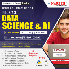 Online training institute for Data science in india 2023 NareshIT