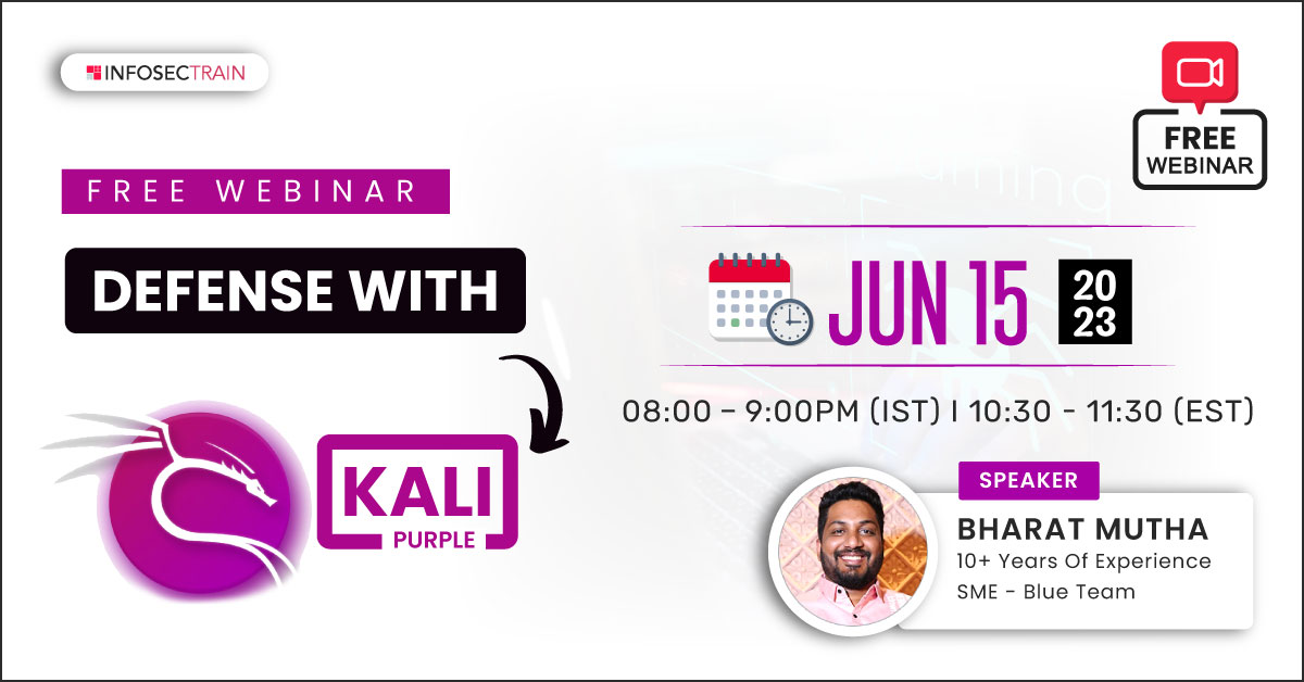Free Webinar for Defense with Kali Purple, Online Event
