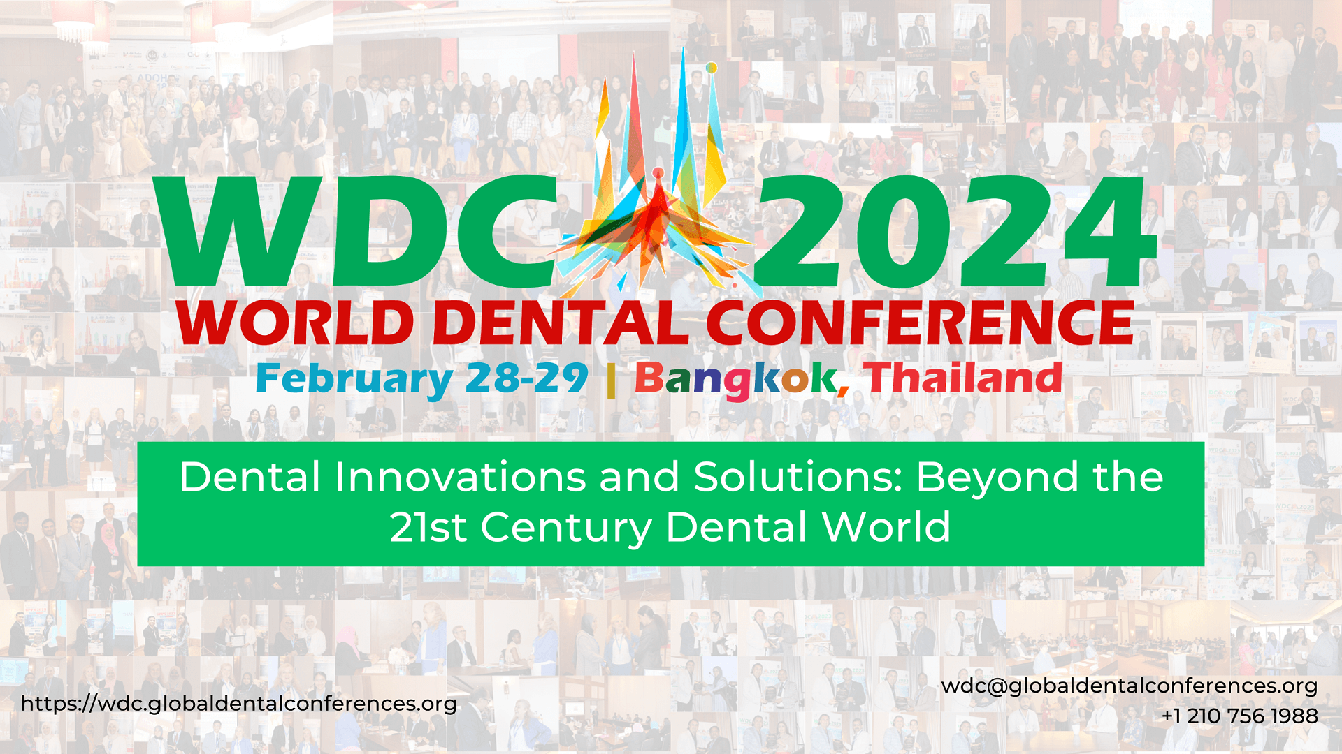 10th World Dental Conference (WDC 2024), Bangkok, Thailand