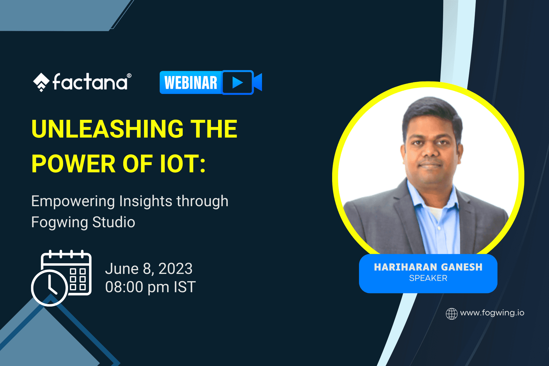 Unleashing the Power of IoT: Empowering Insights through Fogwing Studio, Online Event