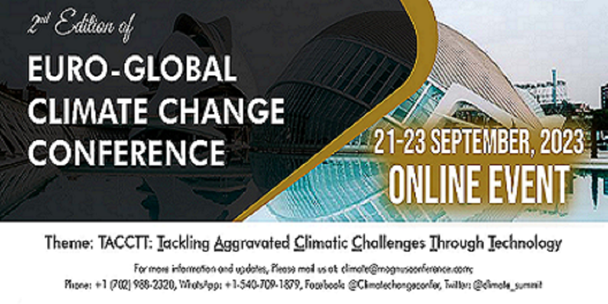 2nd Edition of Euro-Global Climate Change Conference (2023), Online Event