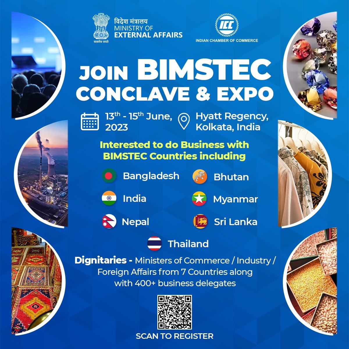BIMSTEC Conclave and Expo 2023, Kolkata, West Bengal, India