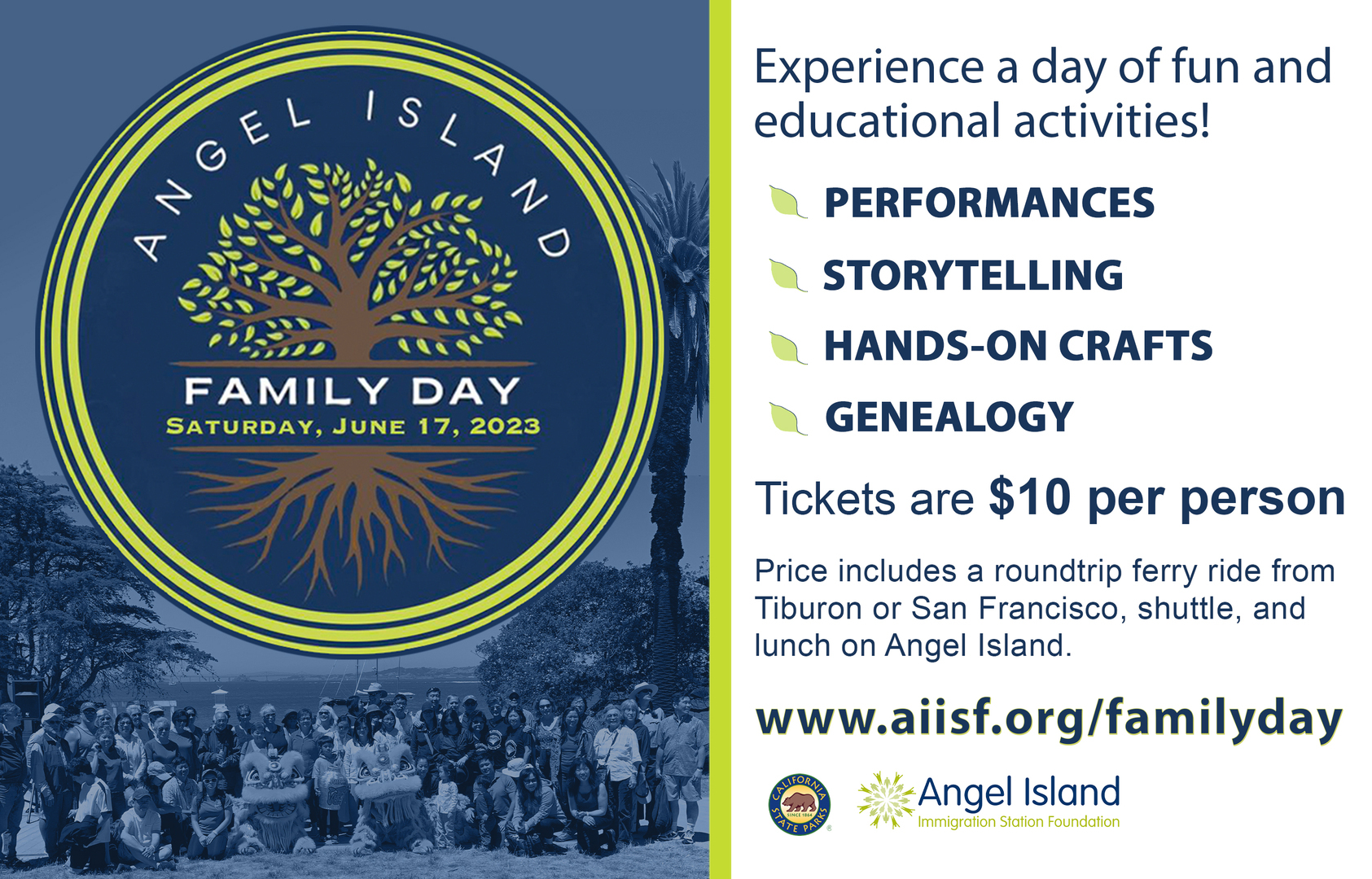 Family Day at Angel Island Immigration Museum, Tiburon, California, United States