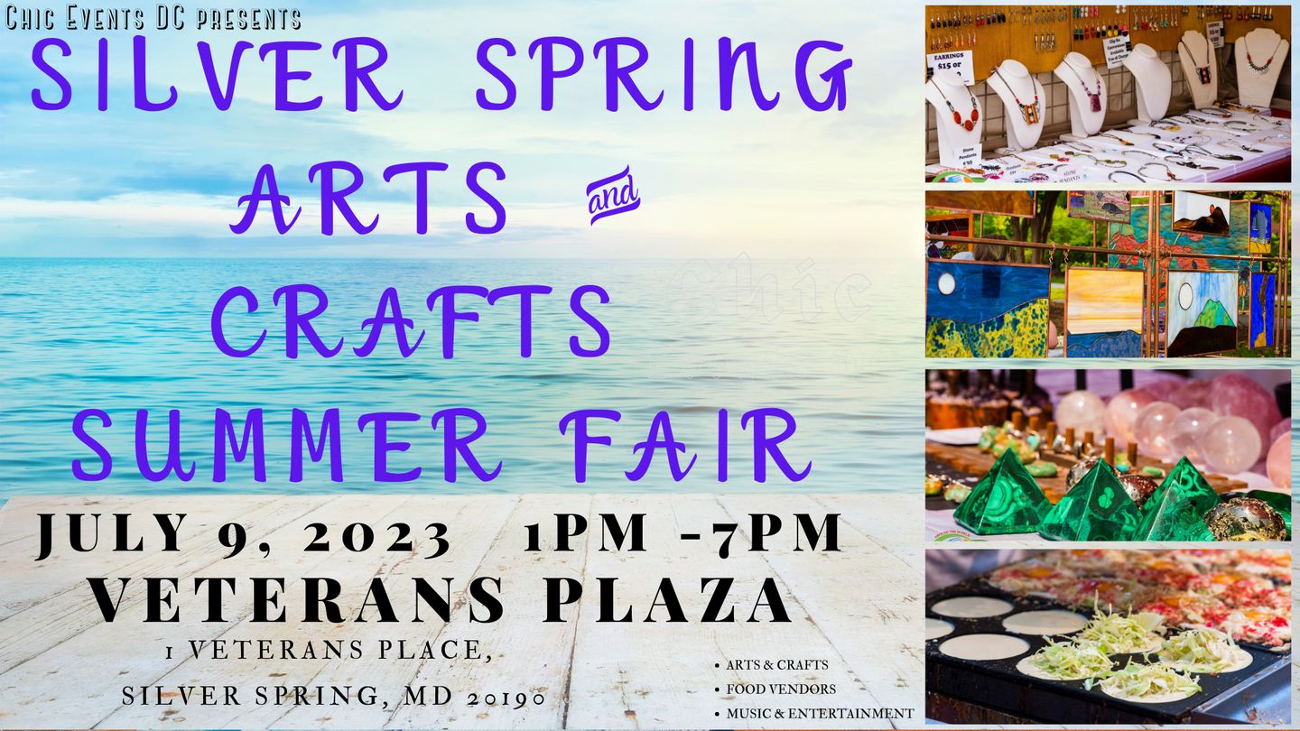 Silver Spring Arts and Crafts Summer Fair July 9th 2023 @ Veterans Plaza, Silver Spring, Maryland, United States