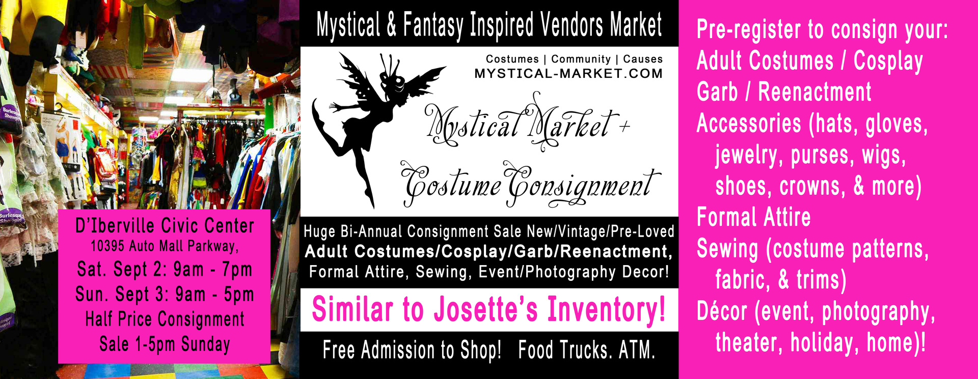 Mystical Market and Costume Consignment Sale: Fall 2023, D'Iberville, Mississippi, United States