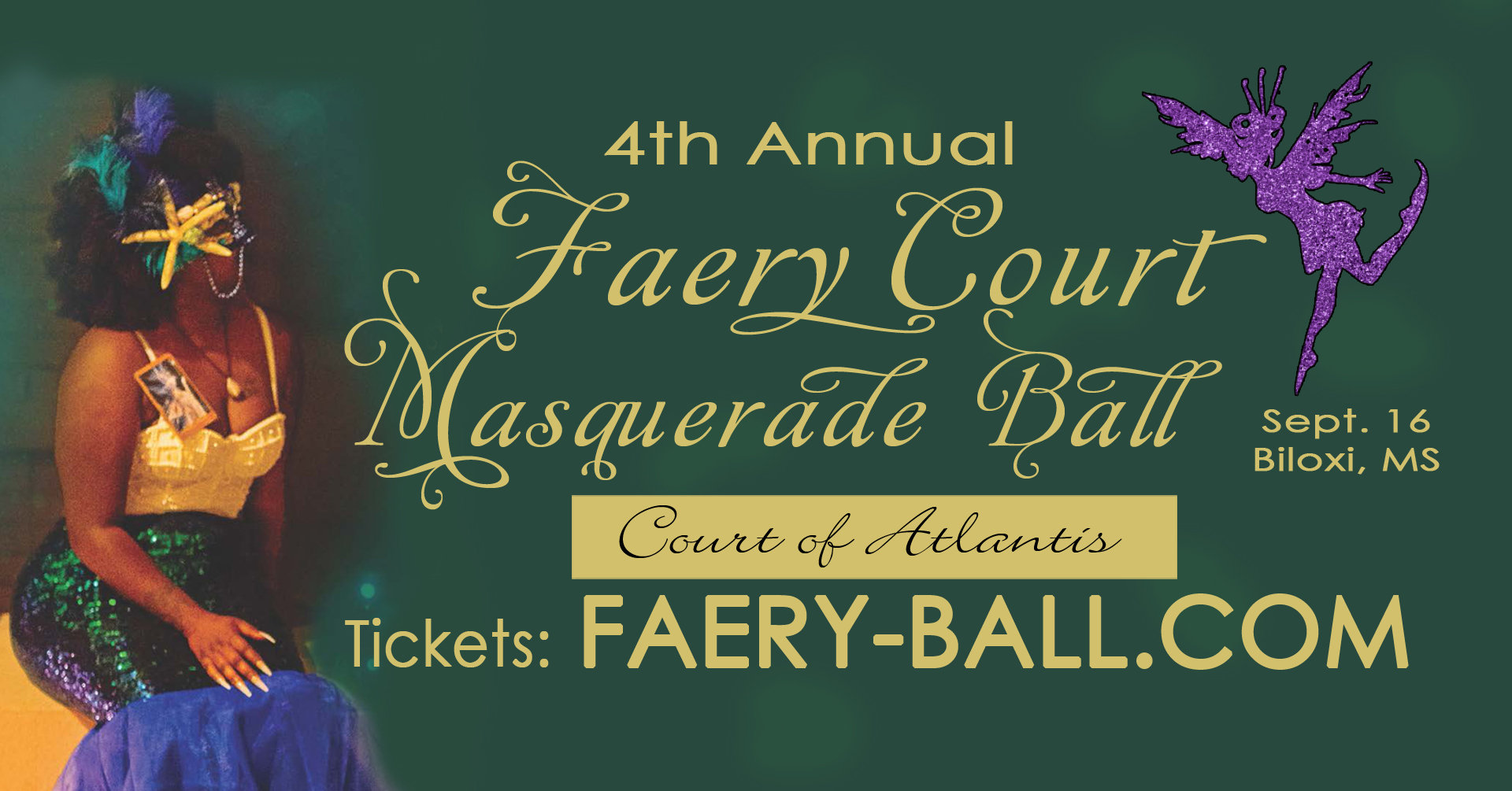 4th Annual Faery Court Masquerade Ball Fundraiser: Court of Atlantis, Biloxi, Mississippi, United States