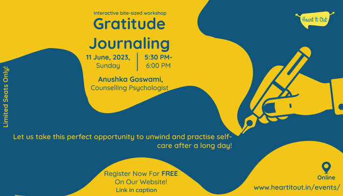Gratitude Journaling, Online Event