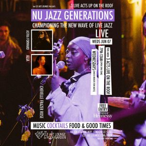Nu Jazz Generations with Chevelle Frazer Rose, Alia and Astra Forward (Live) up on the roof, London, England, United Kingdom