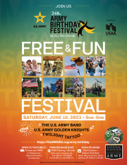 Army Birthday Festival - This Saturday, June 10, 2023 - Free + Fun Family Festival