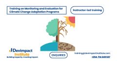 Training on Monitoring and Evaluation for Climate Change Adaptation Programs