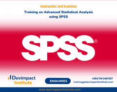 Training on Advanced Statistical Analysis using SPSS