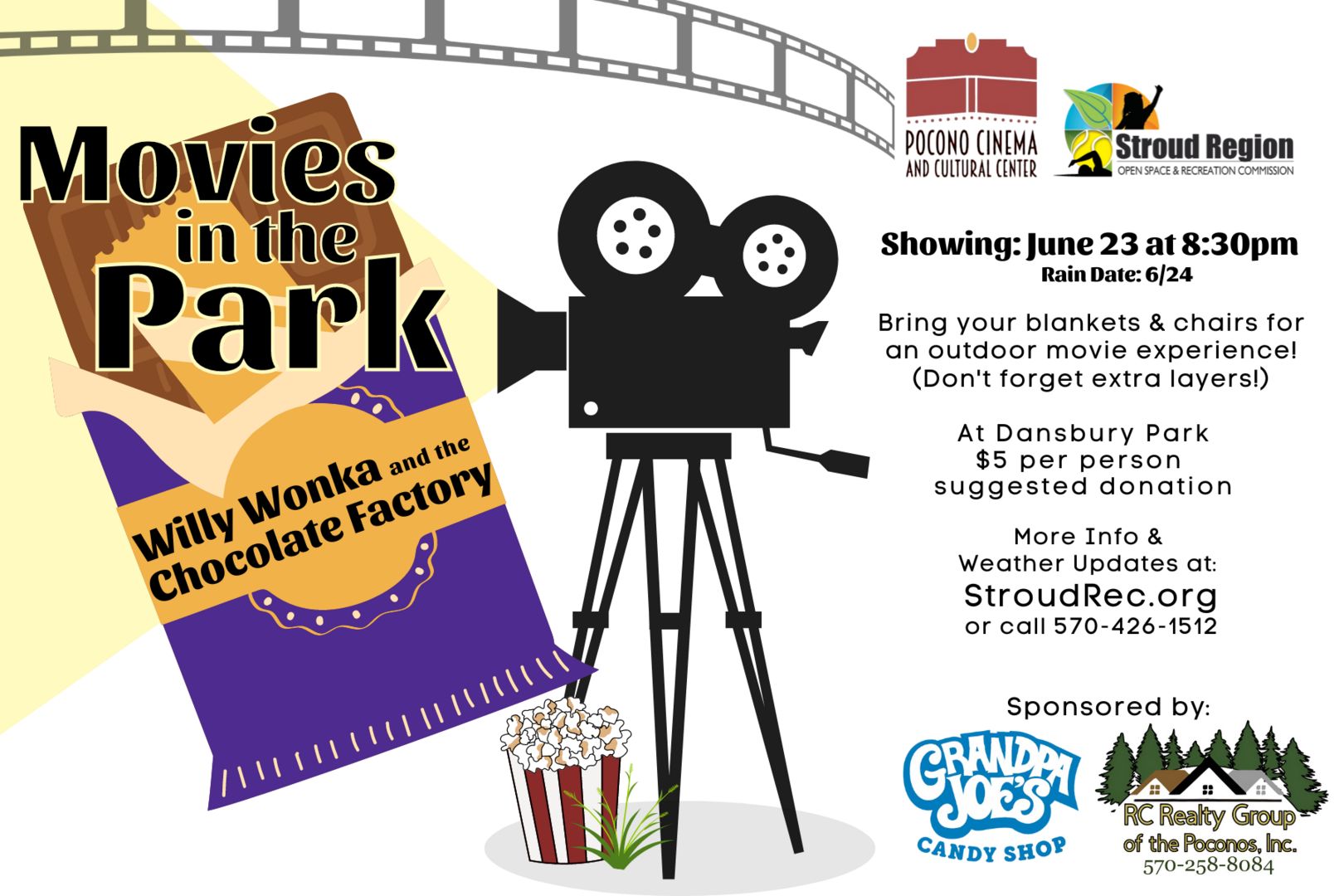 Willy Wonka and the Chocolate Factory Movies in the Park