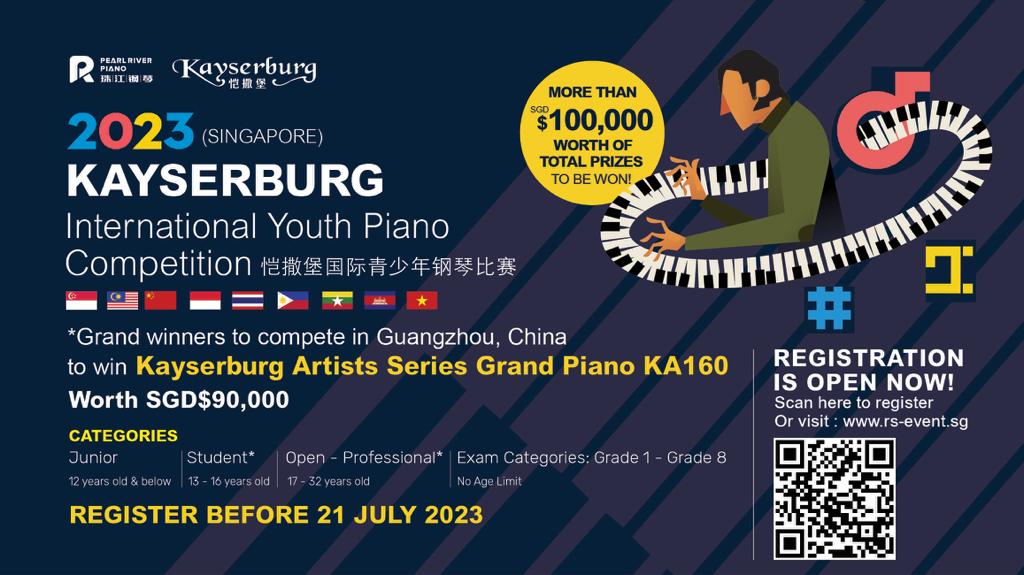 Kayserburg International Youth Piano Competition 2023, Sinapore, Central, Singapore
