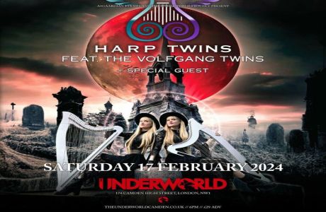 HARP TWINS ft. Volfgang Twins at The Underworld - London, London, England, United Kingdom