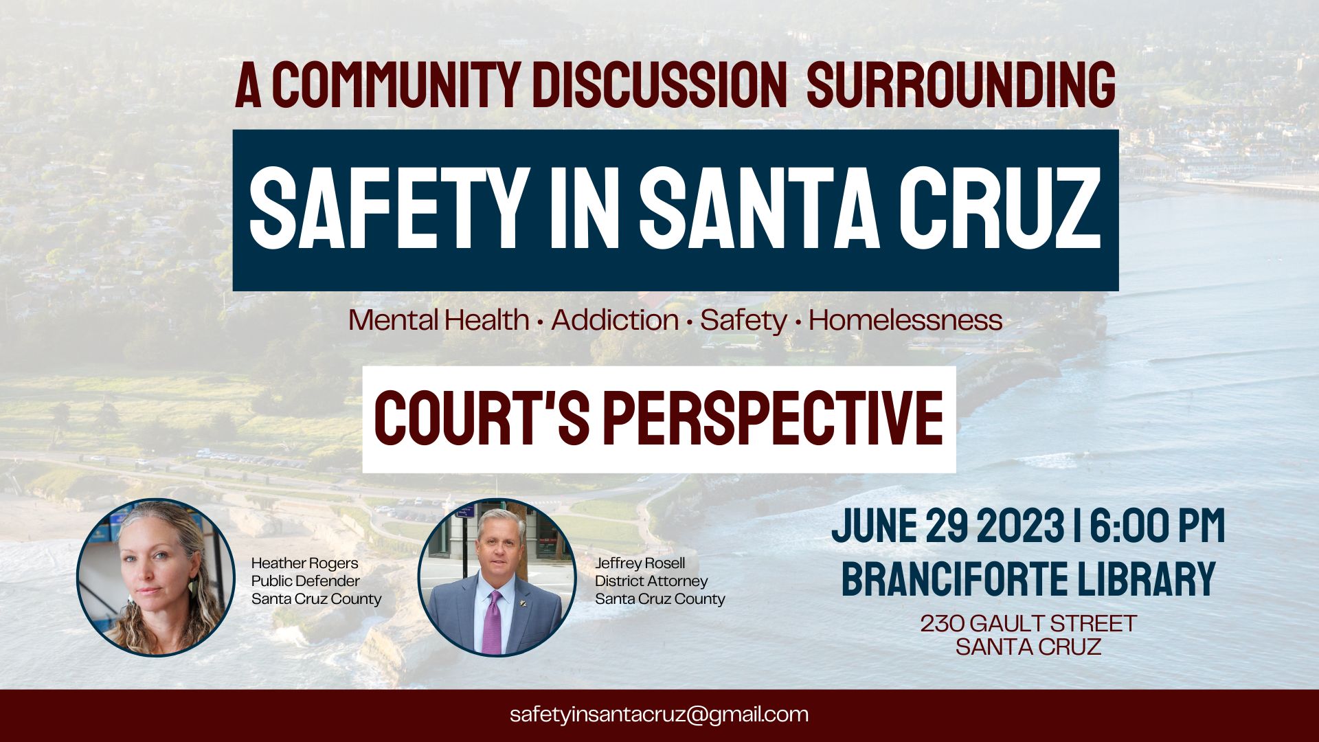 Safety in Santa Cruz Meeting - Court's Perspective, Santa Cruz, California, United States