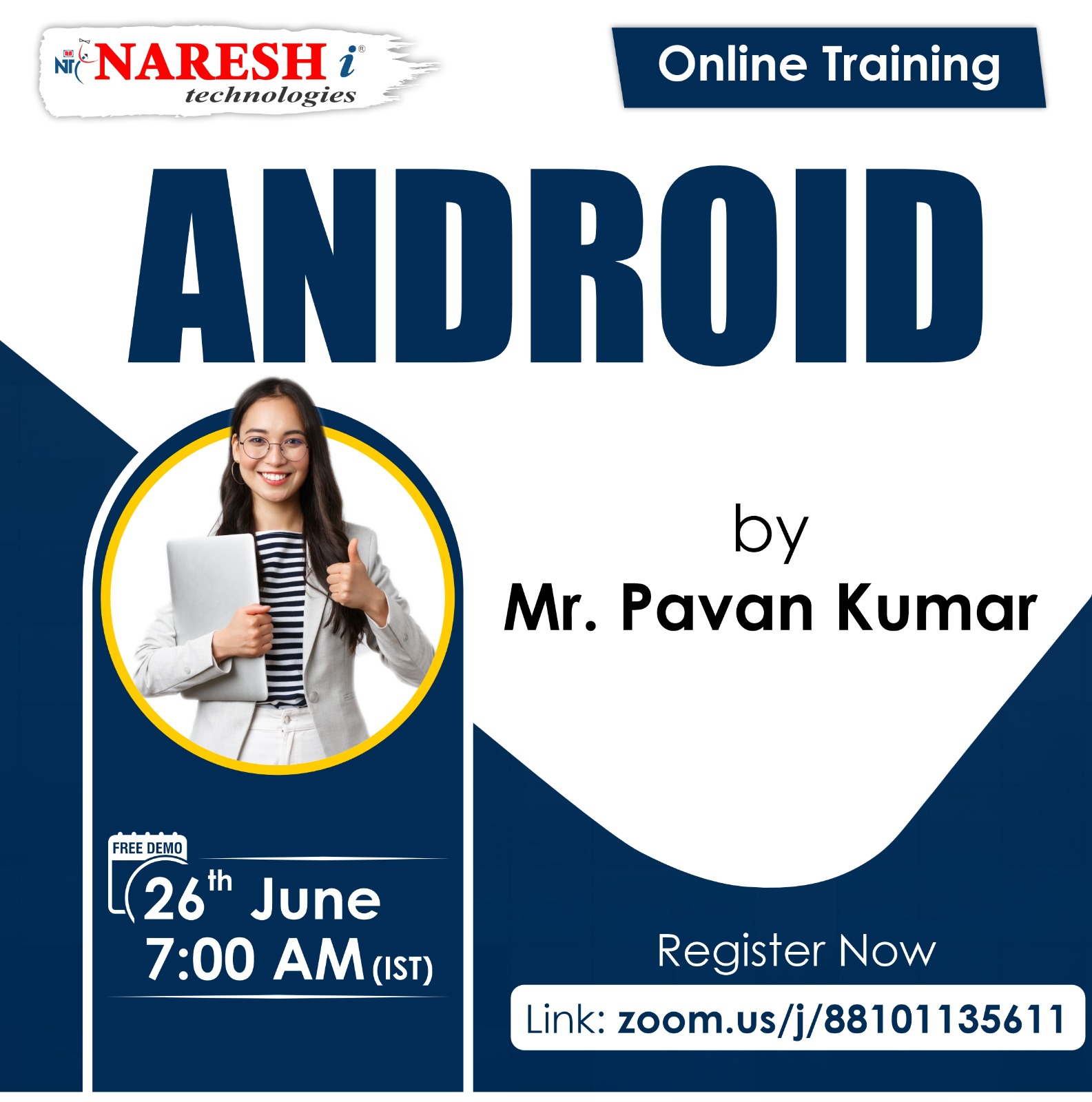 Free Demo On Android by Mr. Pavan Kumar, Online Event
