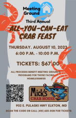 Meeting Ground's 3rd Annual Crab Feast