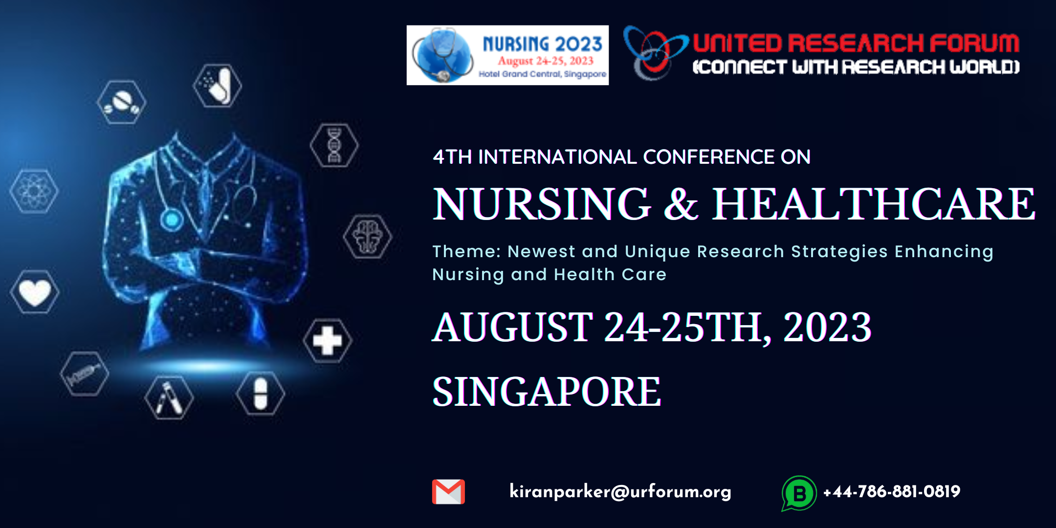 4th International Conference on Nursing and Healthcare, Singapore, Central, Singapore