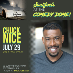 Chuck Nice returns to headline at SoulJoel's Comedy Dome Sat 7/29 @ 7pm