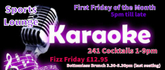 Koyla Kitchen's Karaoke Night. First Friday of Each Month. 241 HANDMADE LUSH COCKTAILS ALL NIGHT!