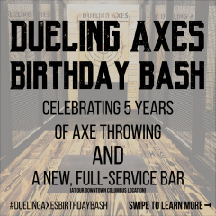 Dueling Axes Birthday Bash