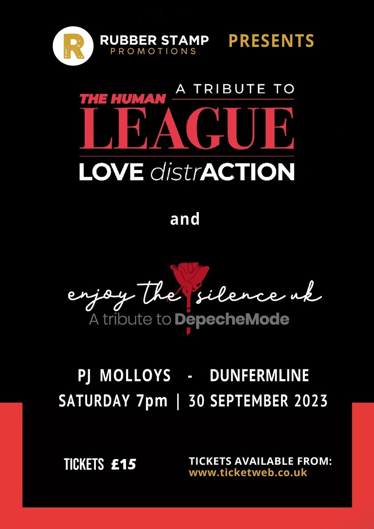Tributes To The Human League and Depeche Mode - Love Distraction and Enjoy The Silence UK, Dunfermline, Scotland, United Kingdom