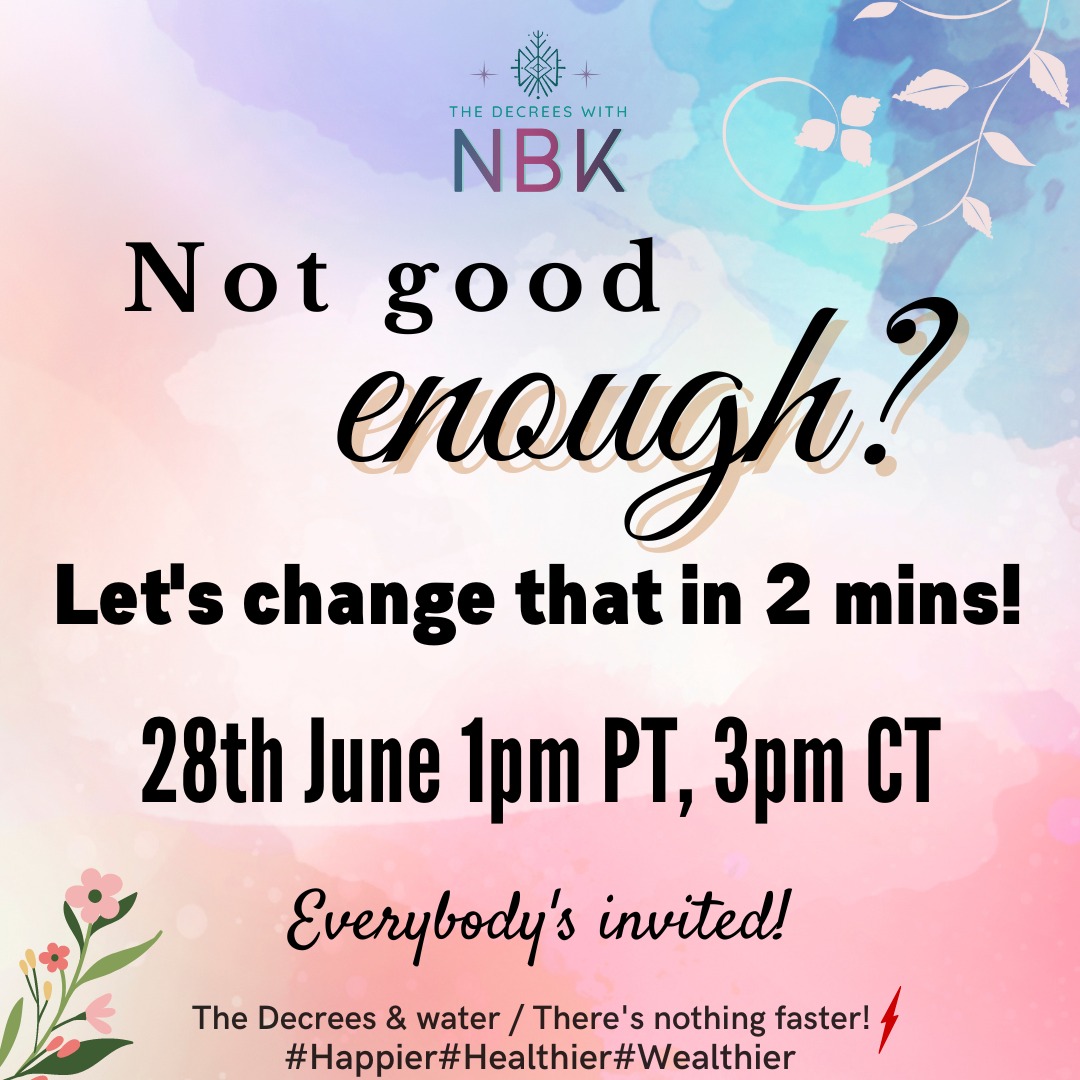 Feel good enough in 2 minutes with Nidhu B Kapoor!, Online Event