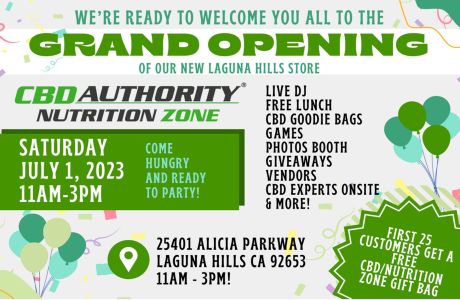 FREE VIP TICKET: LUNCH AND CBD GOODIE BAGS - Grand Opening in Laguna Hills!, Laguna Hills, California, United States
