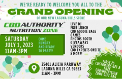 FREE VIP TICKET: LUNCH AND CBD GOODIE BAGS - Grand Opening in Laguna Hills!