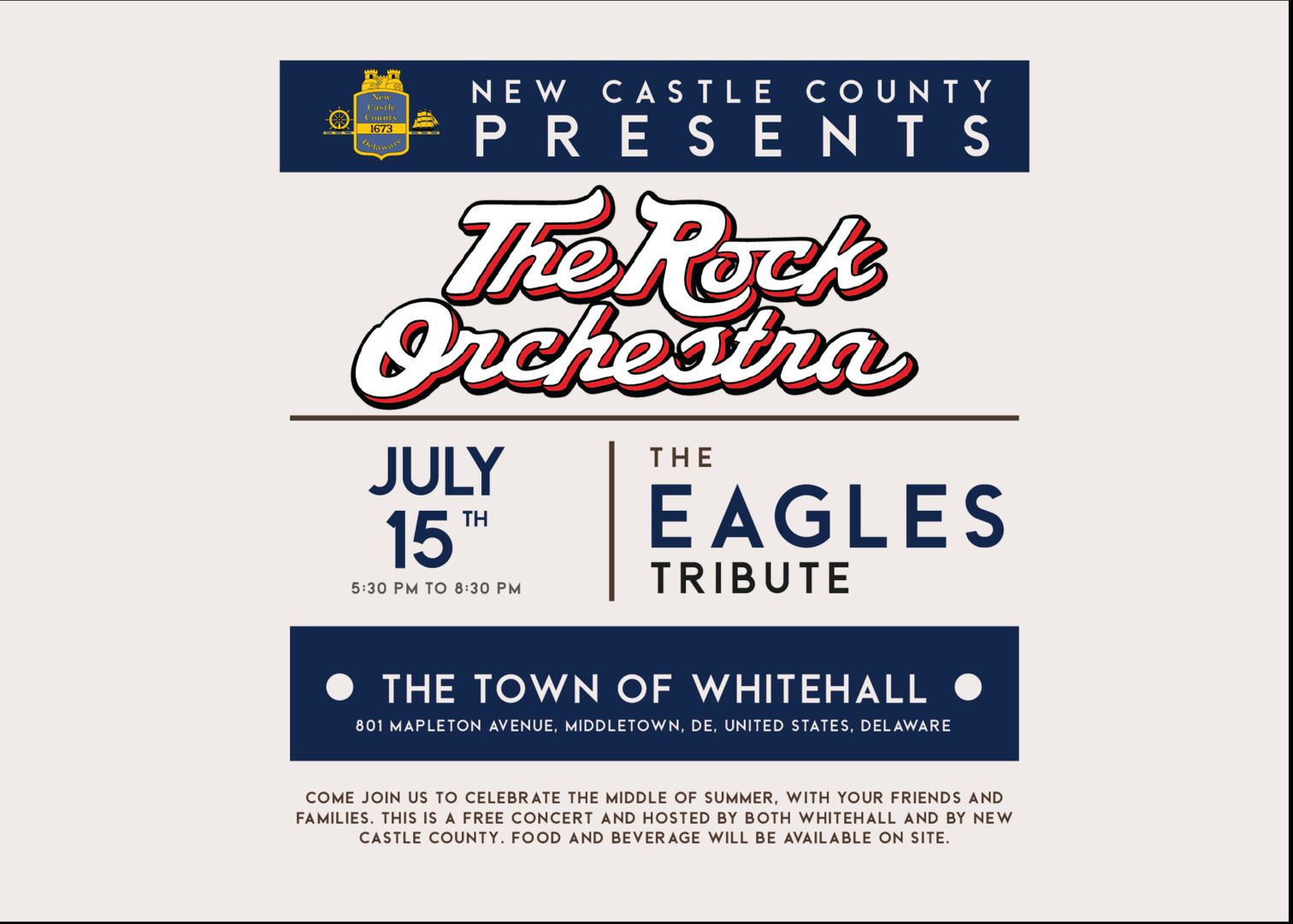 The Eagles by The Rock Orchestra, Middletown, Delaware, United States