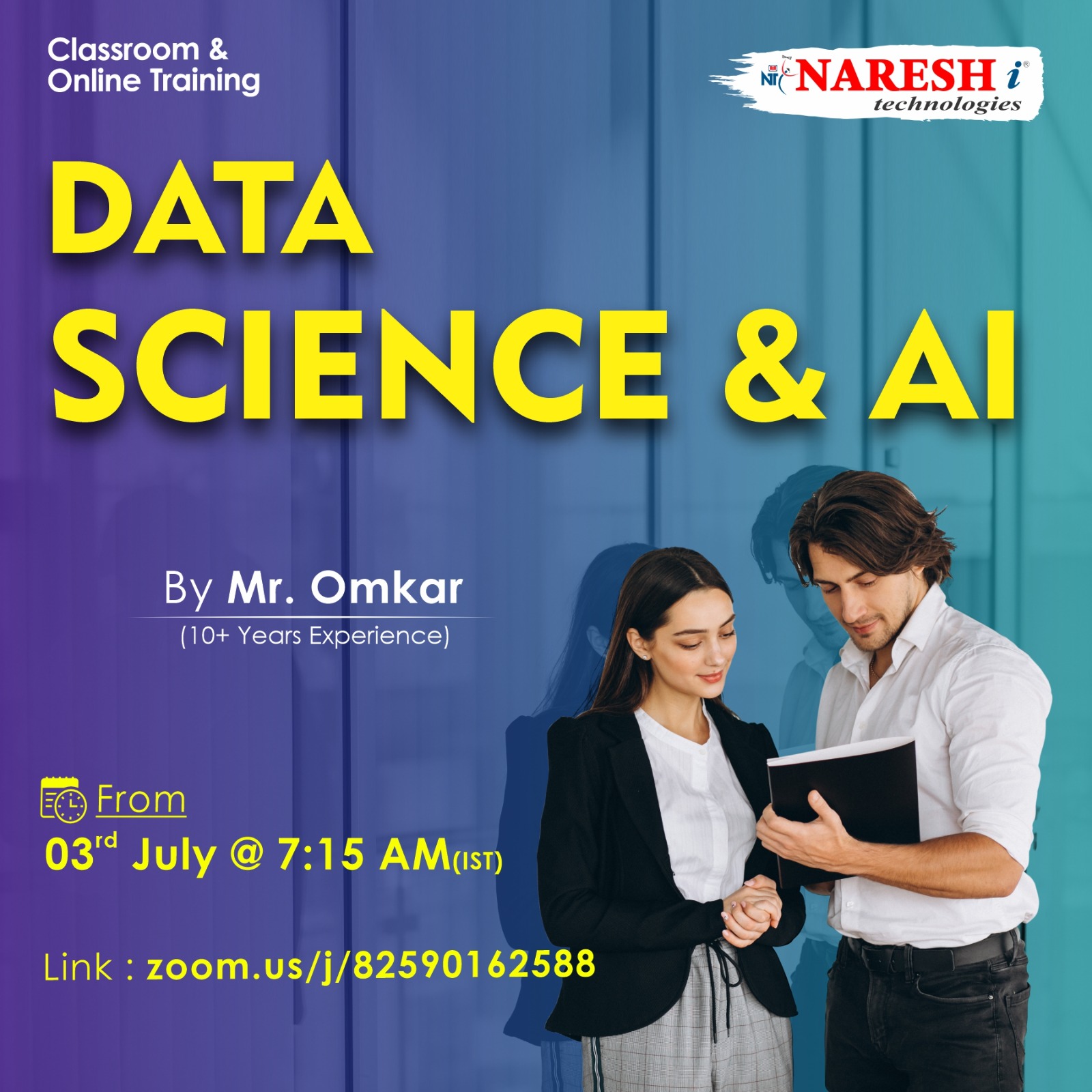 Free Demo On Data Science & AI by Mr. Omkar-Nareshit, Online Event