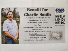 Benefit for Charlie Smith *Join us to help fight ALS on Saturday, July 29, 2023