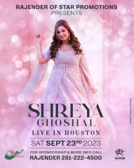 Shreya Ghoshal Live Concert in Houston 2023