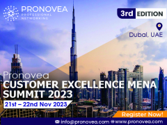 PRONOVEA CUSTOMER EXCELLENCE MENA SUMMIT 2023