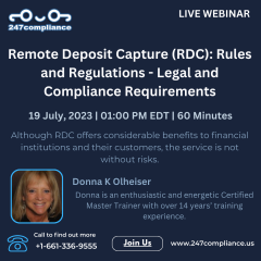 Remote Deposit Capture (RDC): Rules and Regulations - Legal and Compliance Requirements