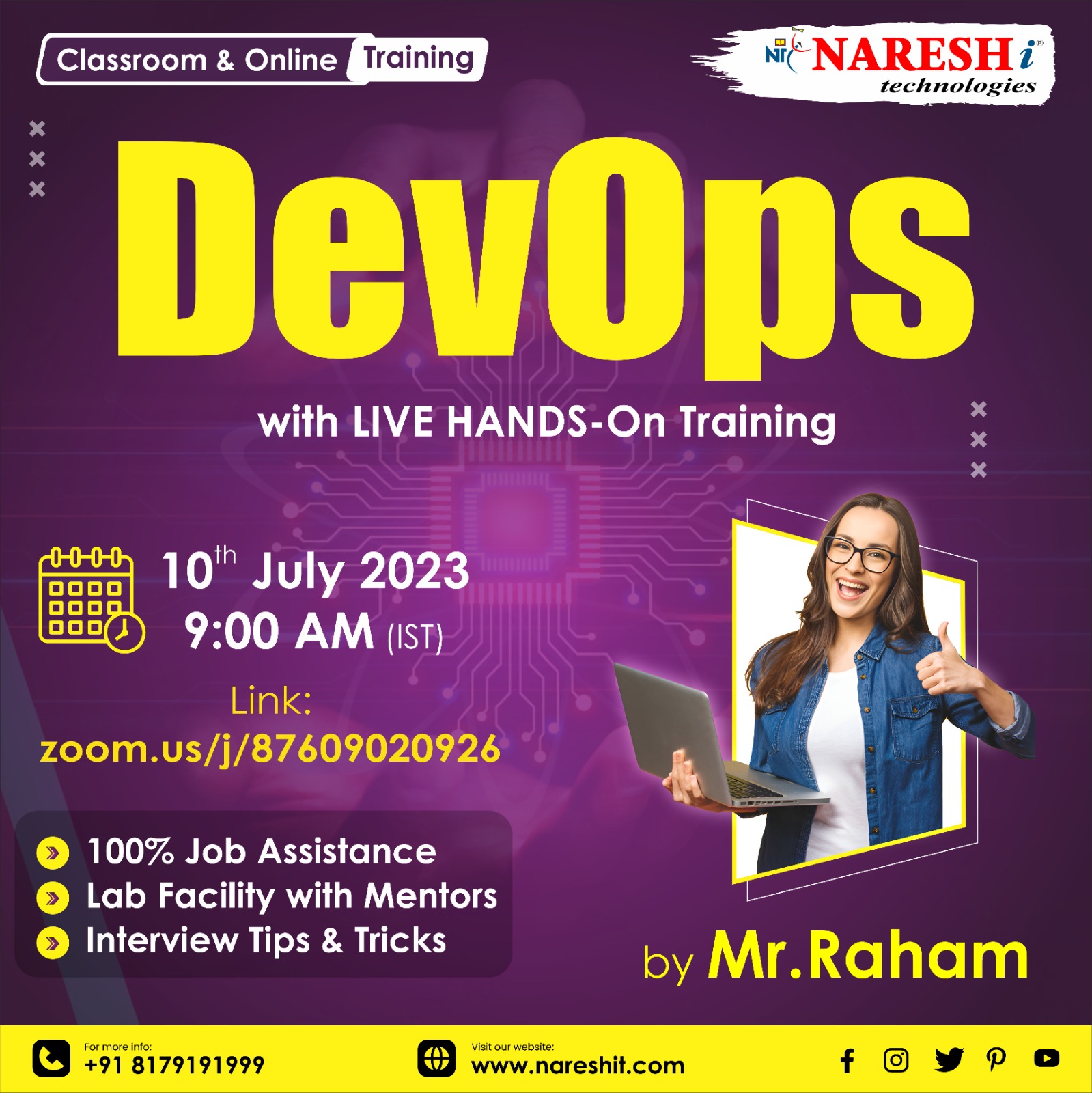 Attend a Free Demo On DevOps by Mr.Raham  -Nareshit, Online Event