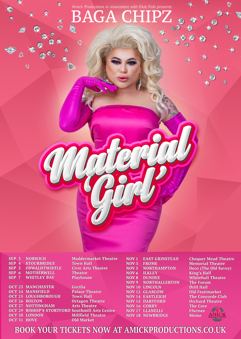 Baga Chipz - Material Girl Tour - Corby, Corby, England, United Kingdom
