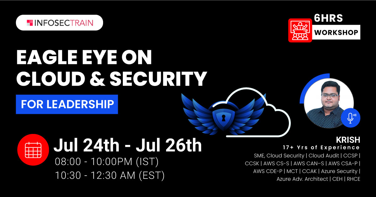 Free Webinar For Eagle Eye on Cloud & Security for Leadership, Online Event