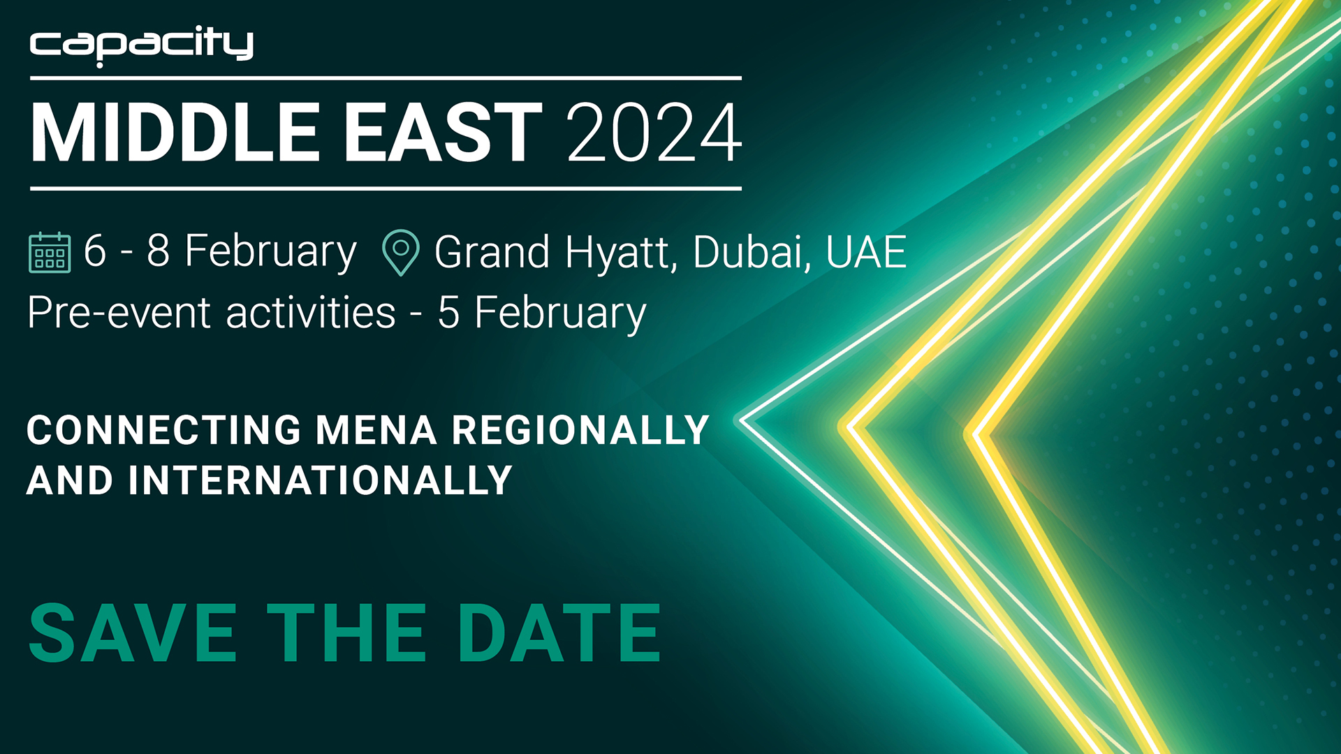 Capacity Middle East 2024, Dubai, United Arab Emirates