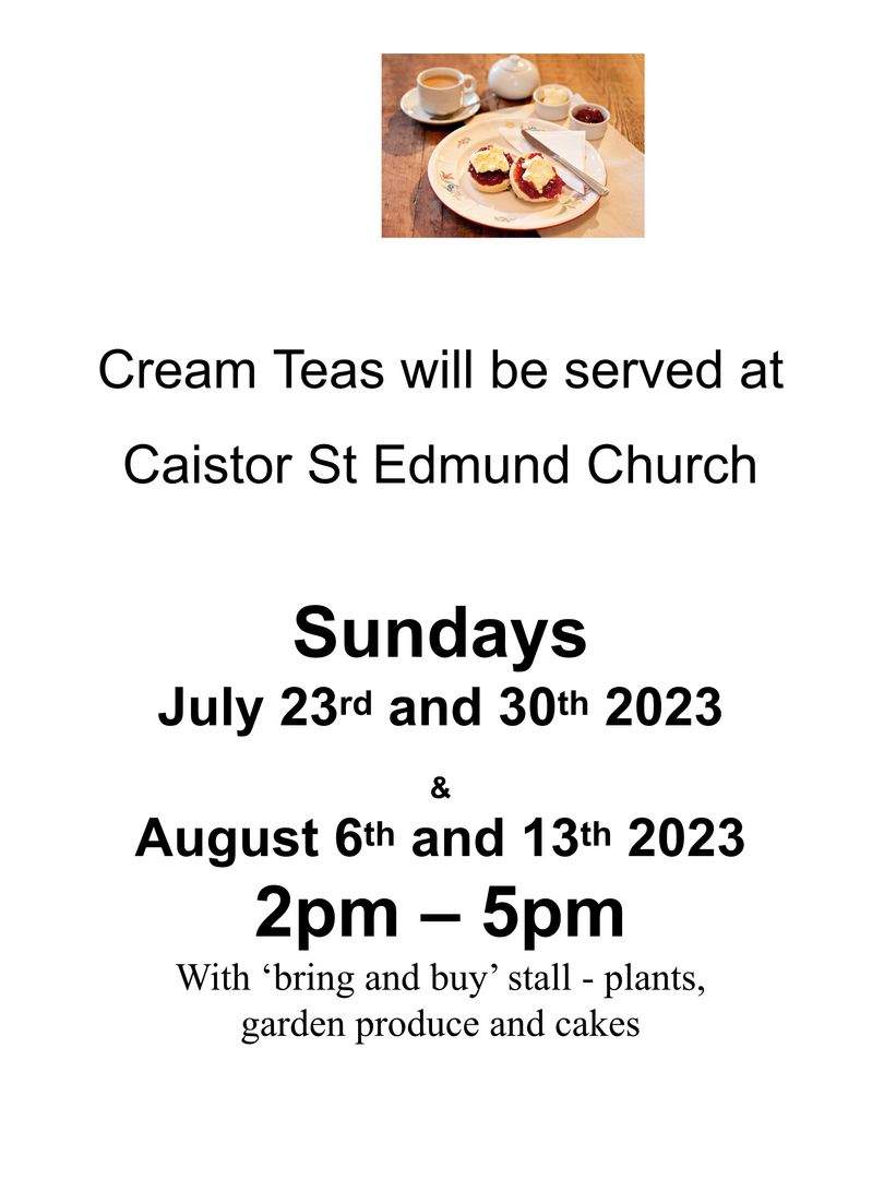 Cream Teas at Caistor Church, Norwich, England, United Kingdom