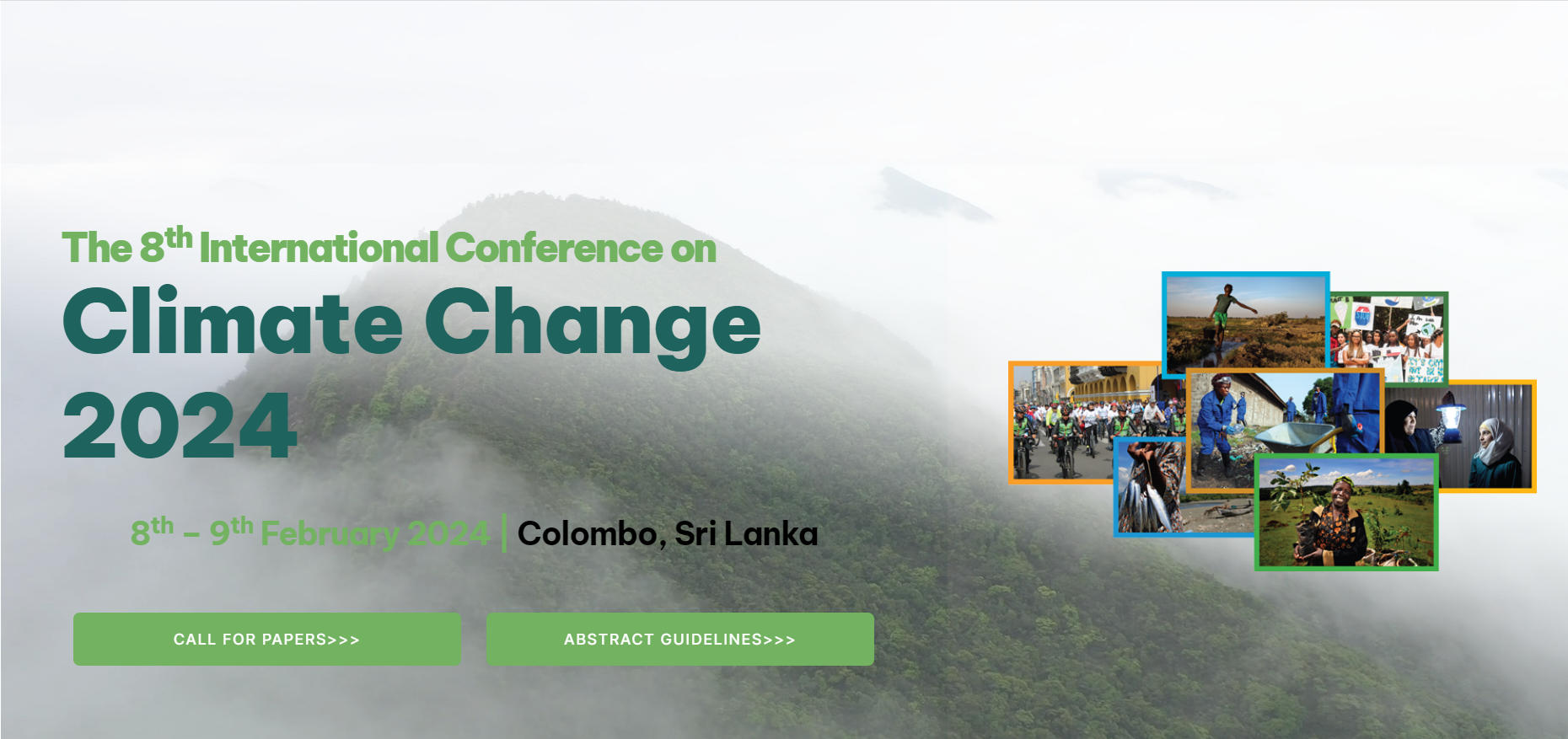 The 8th International Conference on Climate Change 2024 - (ICCC 2024), Western Province, Colombo, Sri Lanka