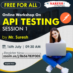 Attend Free Online Workshop On API Testing (SESSION-1) - NareshIT