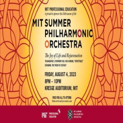 MIT Summer 2023 Philharmonic Orchestra Concert